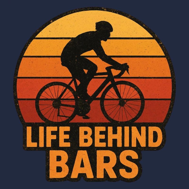 Life Behind Bars – Radfahrer Silhouette