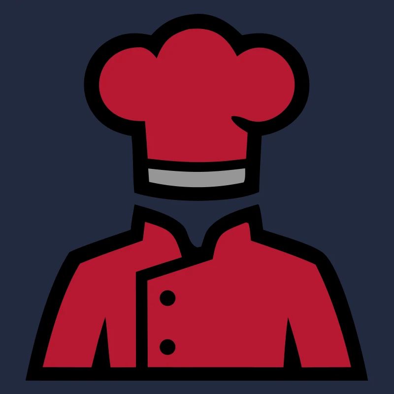 Veste du chef Bonnet du chef Logo du restaurant Chef