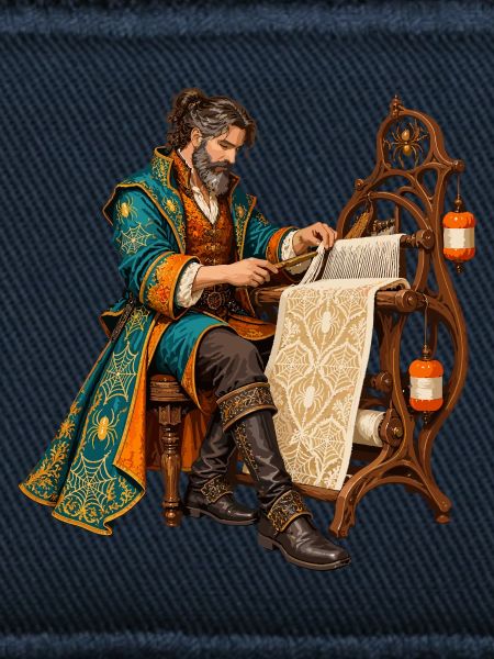 Renaissancemeister am Webstuhl