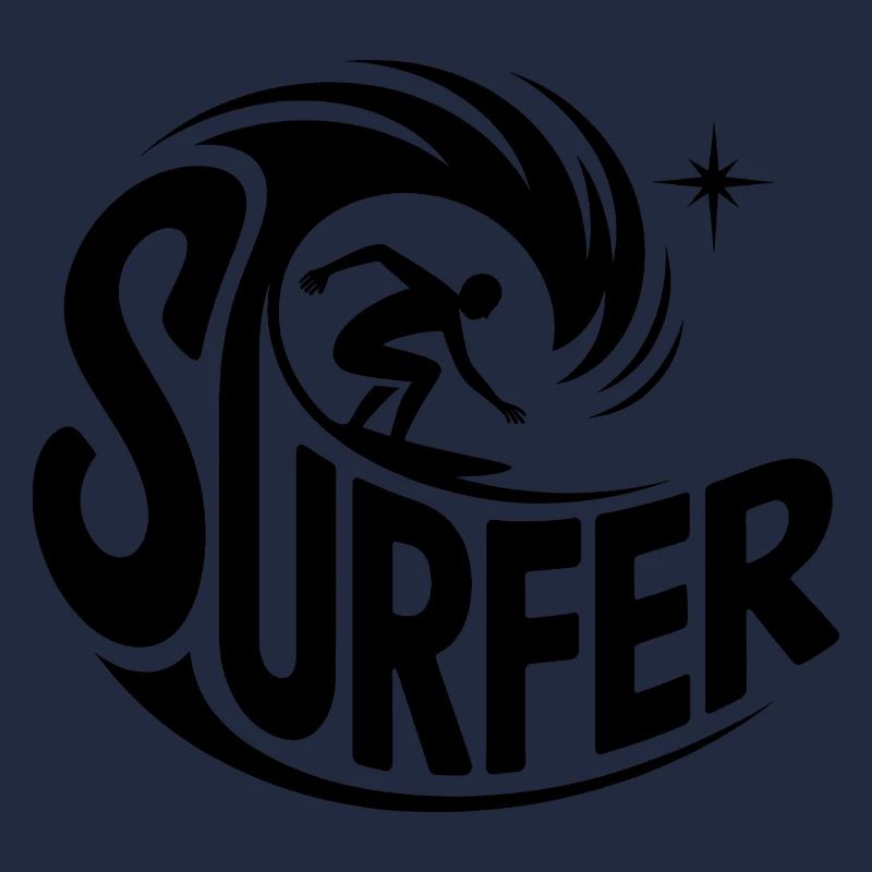Surfer - Cool Surfer Logo