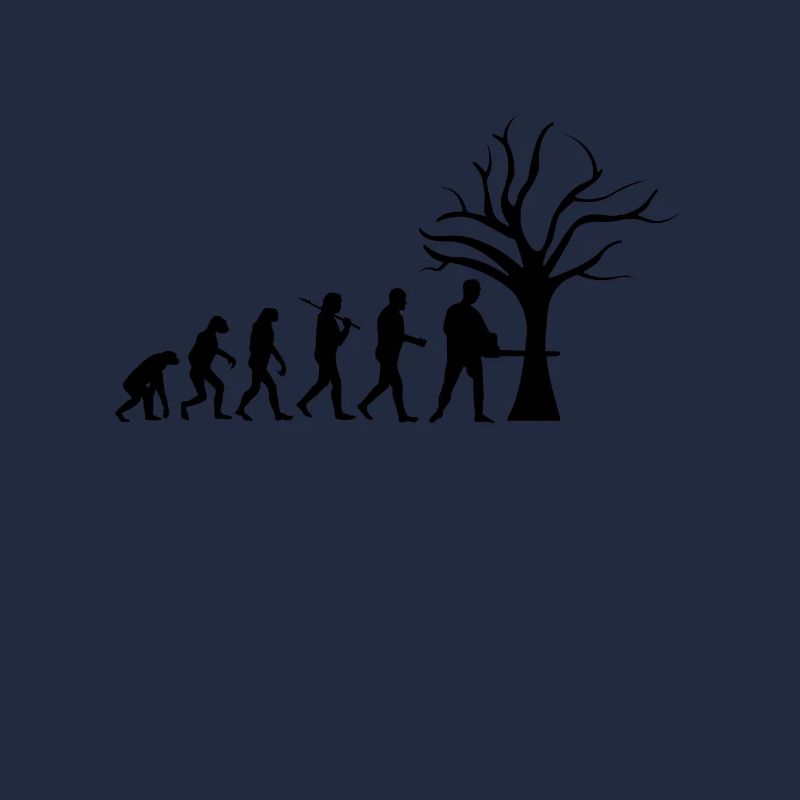 Forstwirt Tshirt Evolution lustiges Geschenk