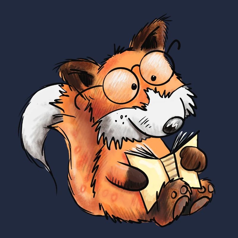 Sly Books Fox I Read I Comic Animals