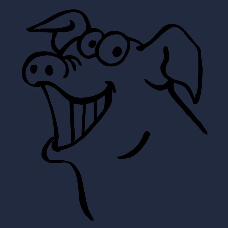 Pig laughs