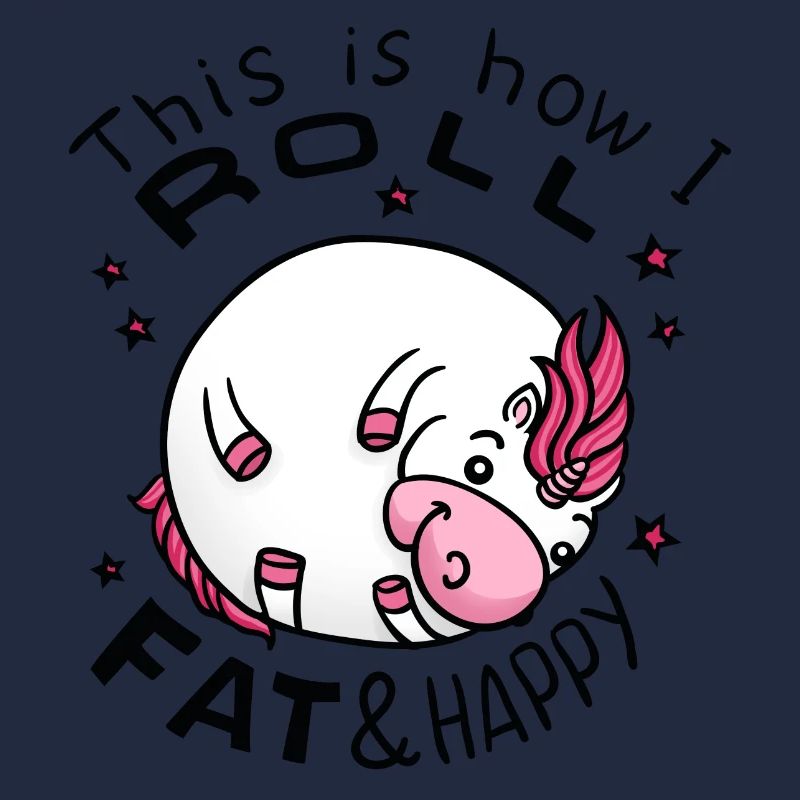 Dickes Einhorn - Einhorn Geschenkidee