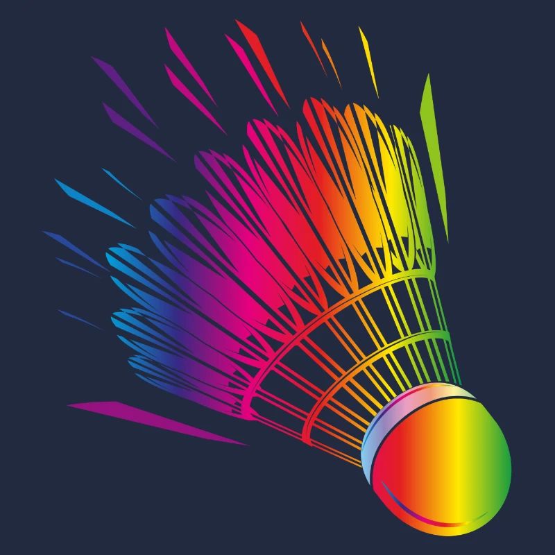 dessin de badminton coloré de badminton