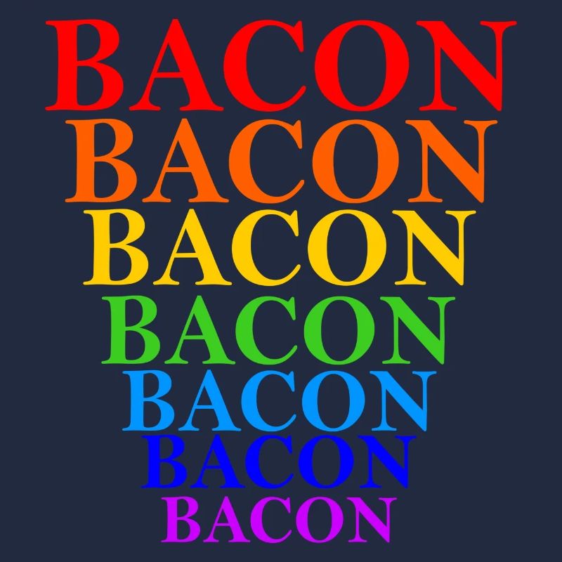 Regenbogen Bacon Stapel Design