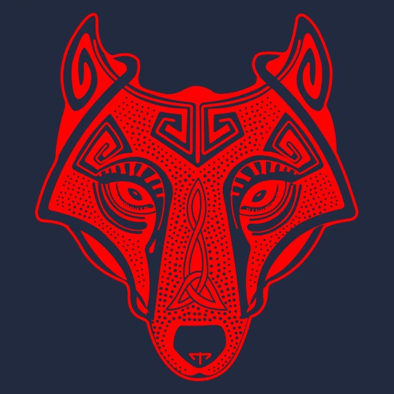 Viking Wolf rot transparent
