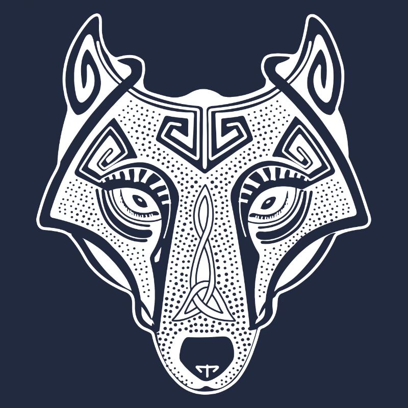 Viking Wolf weiß transparent