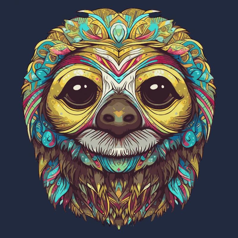 Psychedelisches Faultier