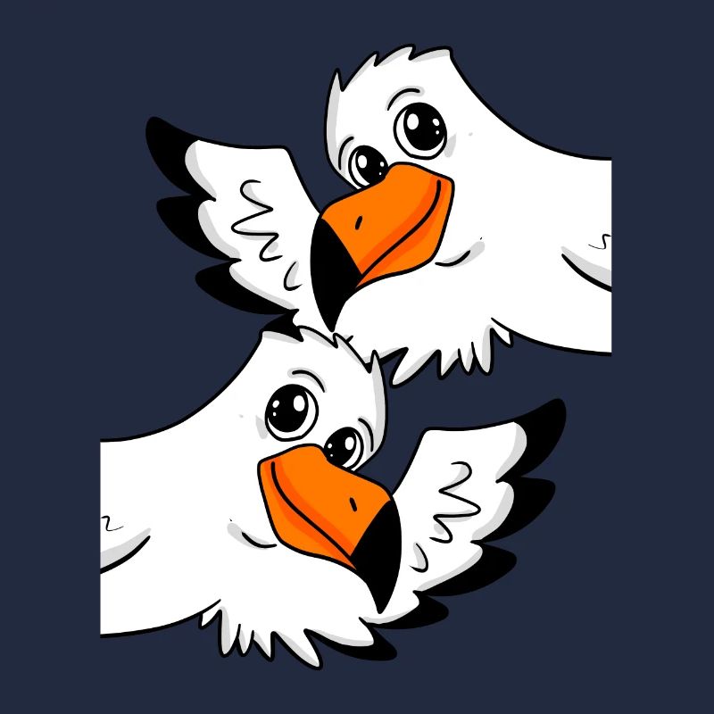 Mouette de salutation bienvenue