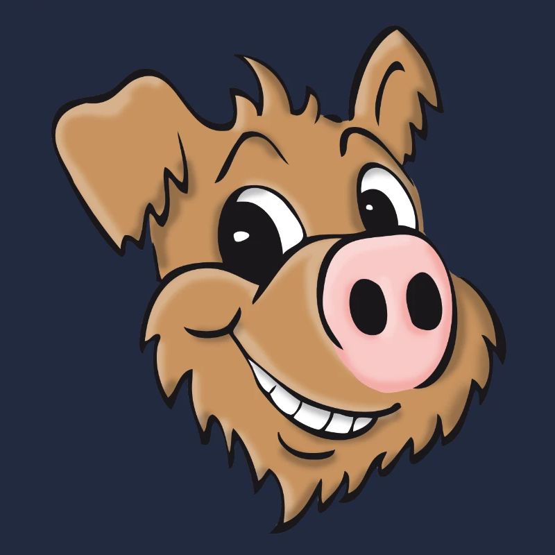 Schweinehund- lächelnd