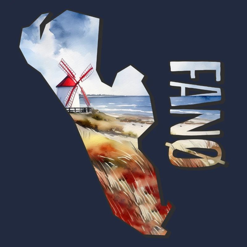 Watercolor Map Fanø