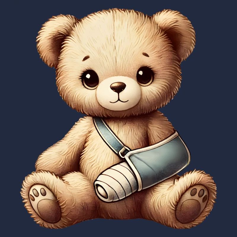 heartwarming teddy bear as a comforter