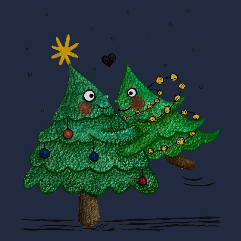Niedliche Weihnachtsbäume