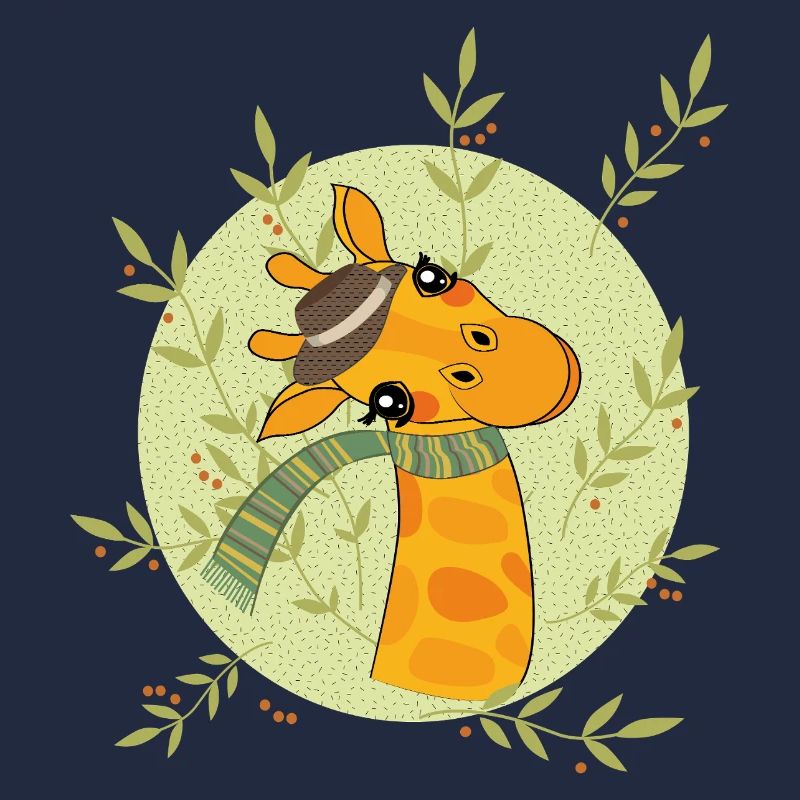 Giraffe im Frühling