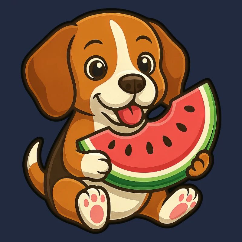 Joyeux Beagle Pastèque Fruit d’été