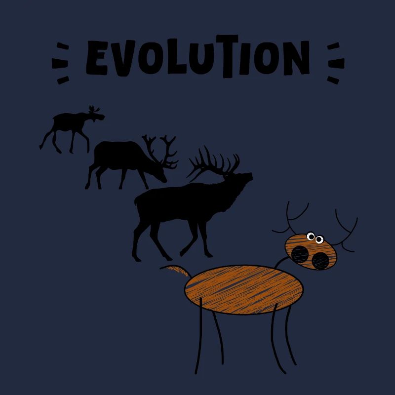 Deer Evolution – Drôles d’étapes de l’évolution.