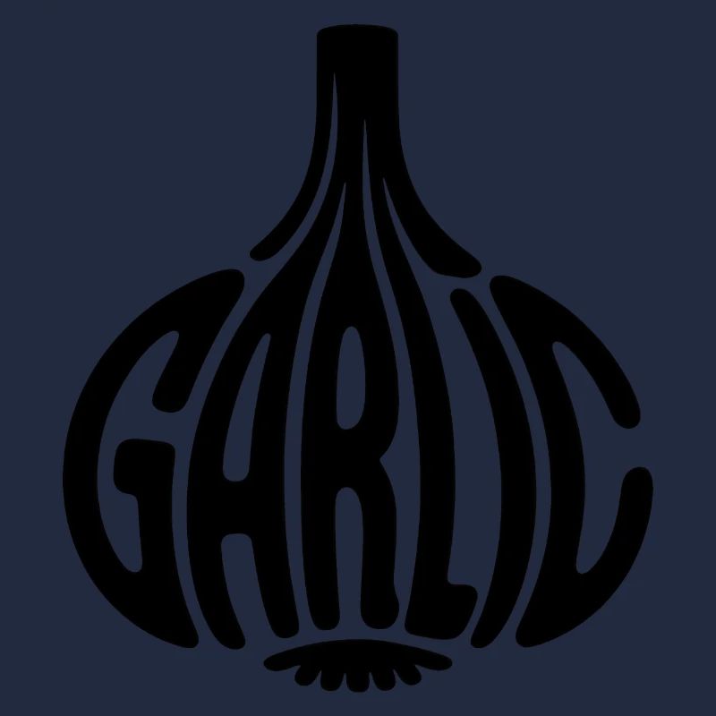 Knoblauch - Cool Vegetable Logo