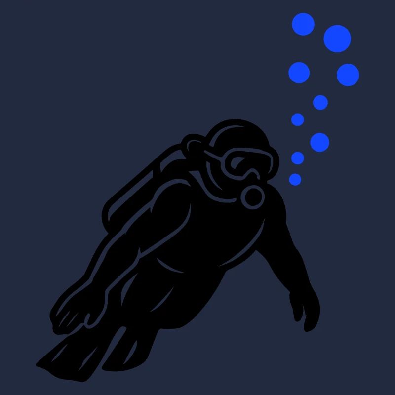 Taucher Silhouette