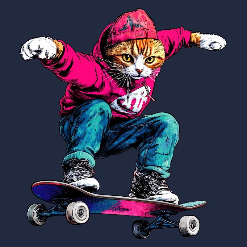 Katzen Skateboard