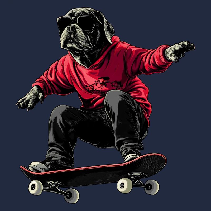 Hunde Skateboard