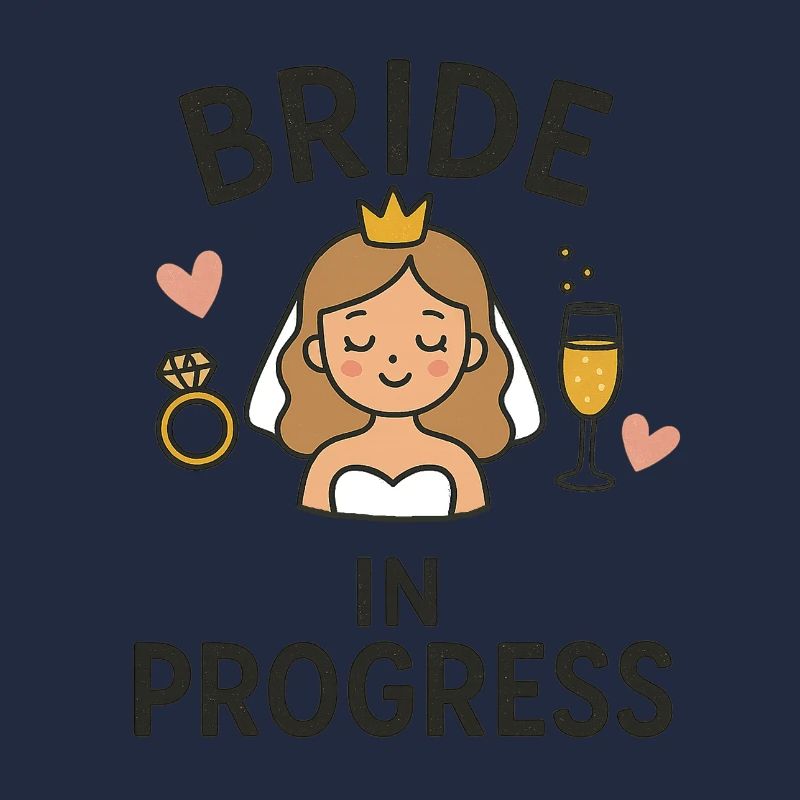 Bride in Progress - Funny EVJ Party Conception nuptiale