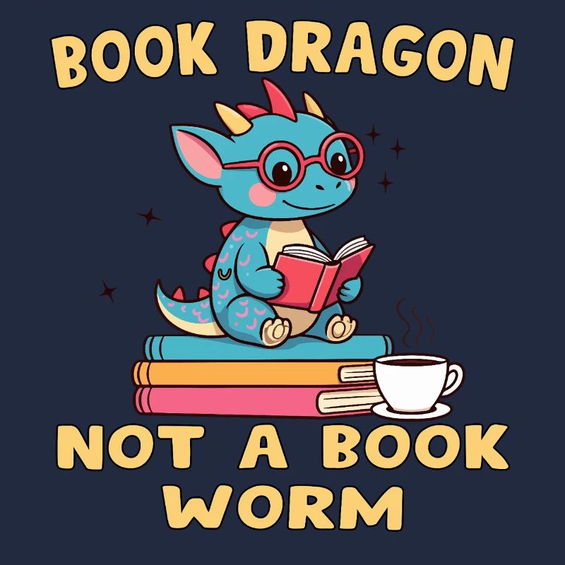 Drache Bibliophile Eule