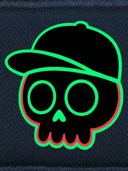 Neon Skull Cap