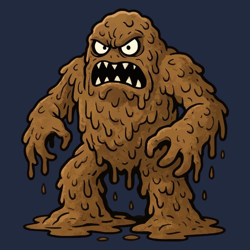 Braunes Schleimmonster 