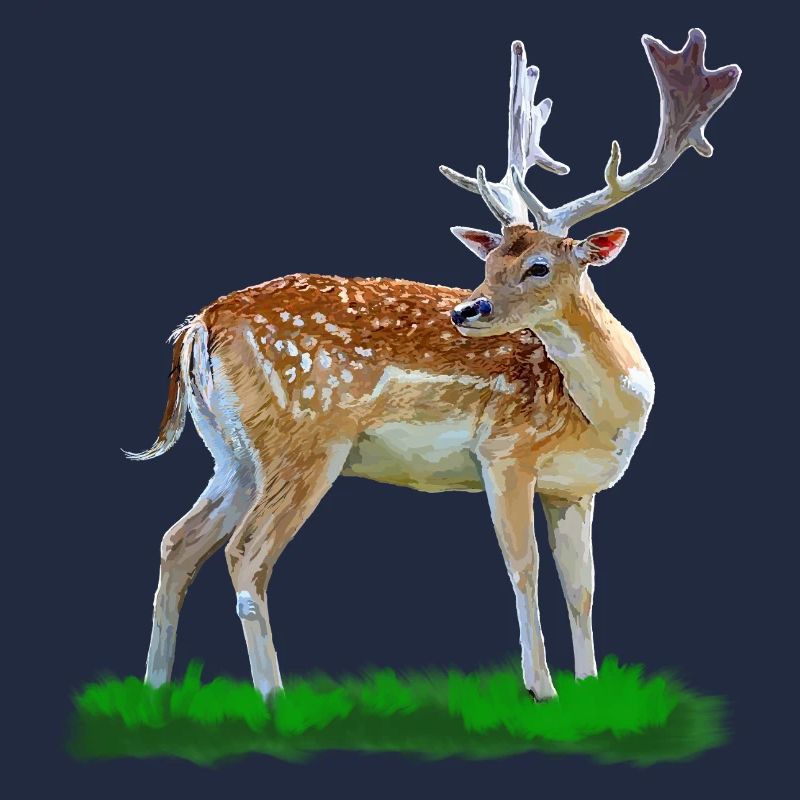 Style aquarelle cerf de forêt
