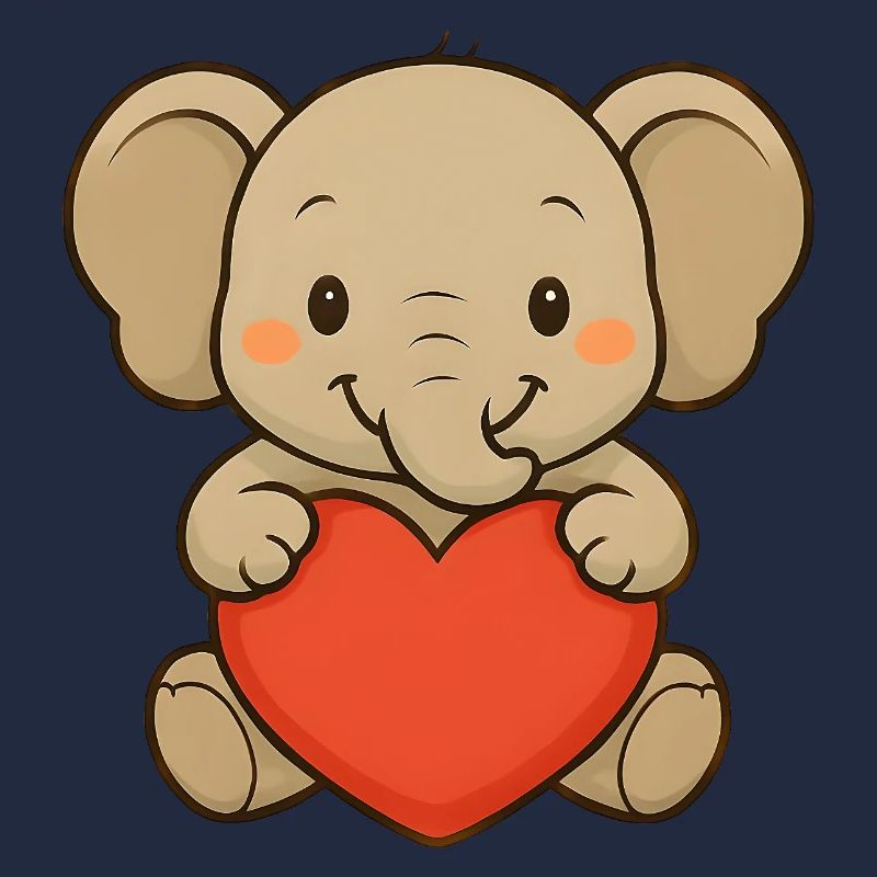 Elefant mit Herz