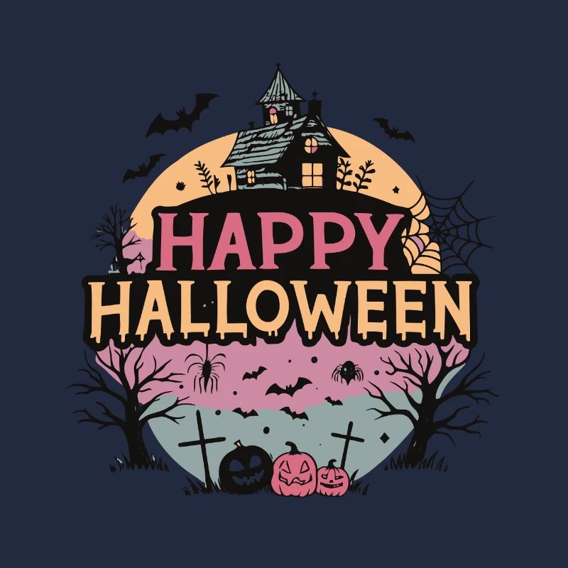 Haunted House Frohes Halloween