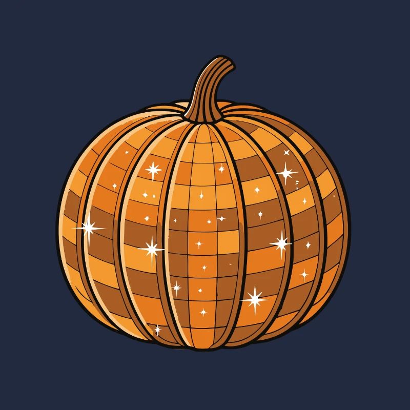 Geometric Disco Pumpkin