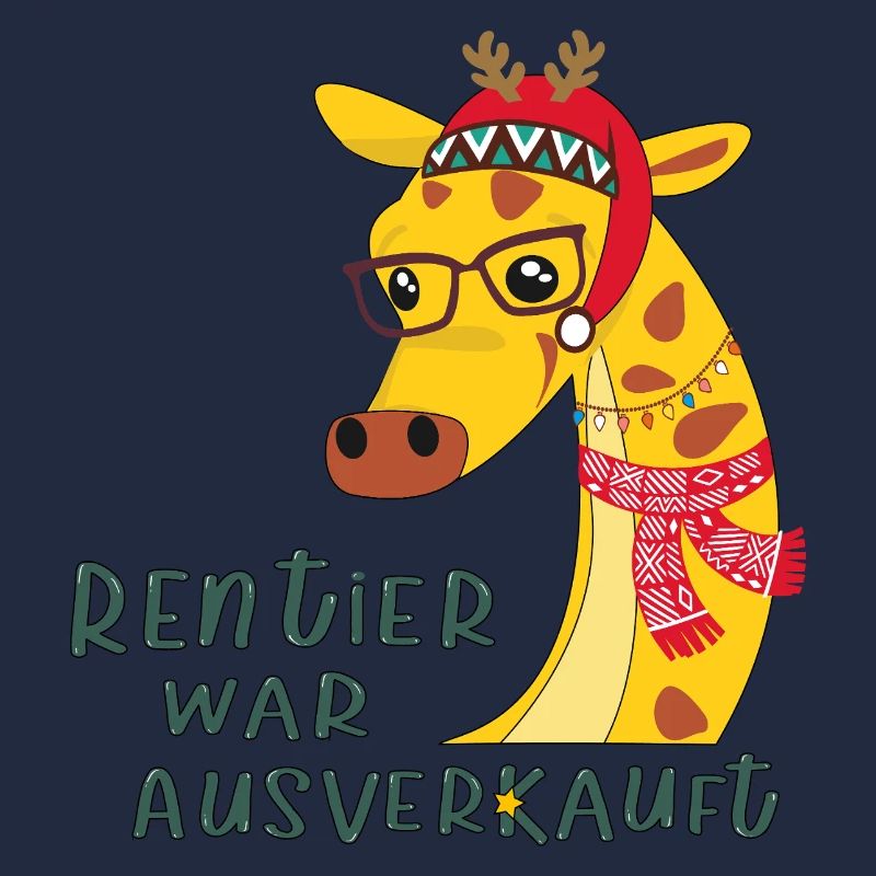 Giraffe mit Brille: Rentier