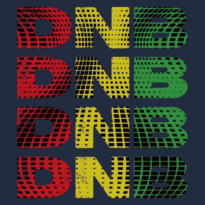 DNB Gitter Regenbogen Druck