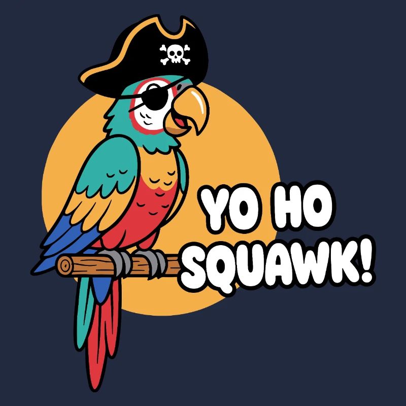 Bunter Papageienpirat Squawk