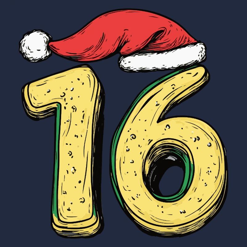 Biscuit de Noël à 16 chiffres