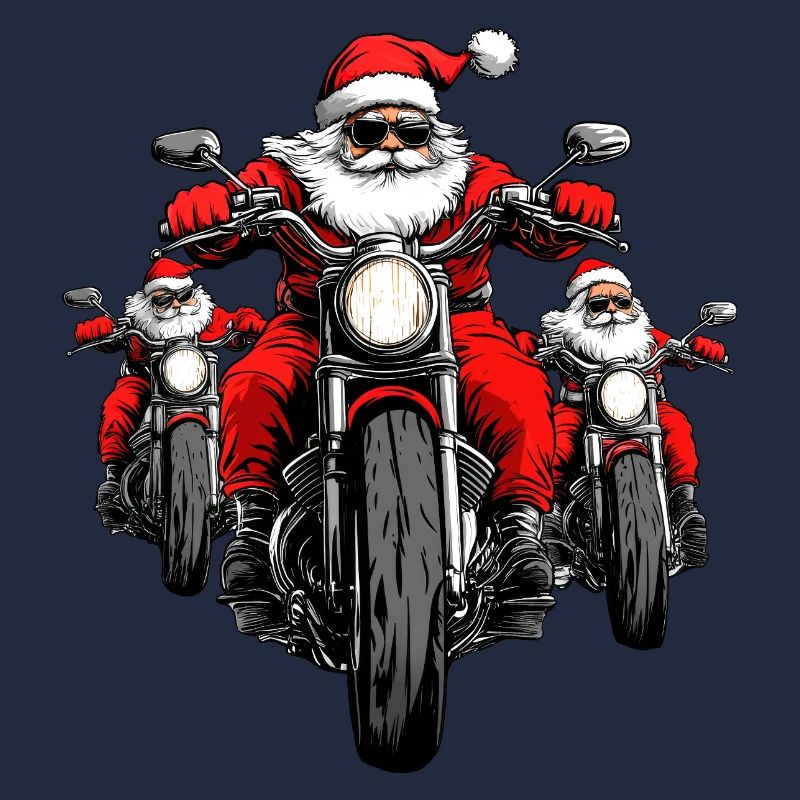 Motorradfahrer Christmas