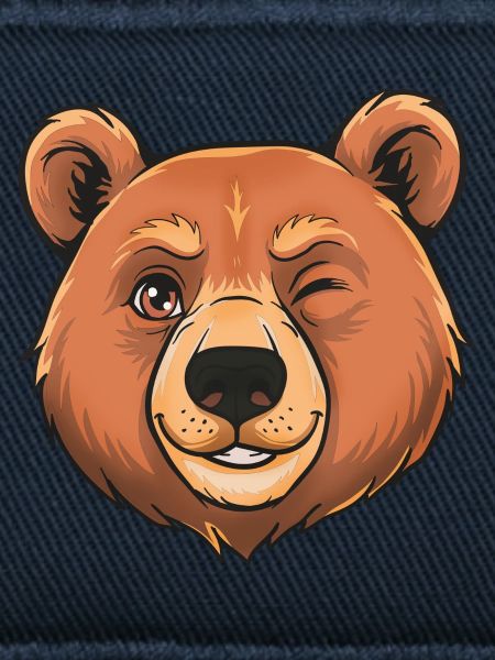 Winking Bear Cartoon