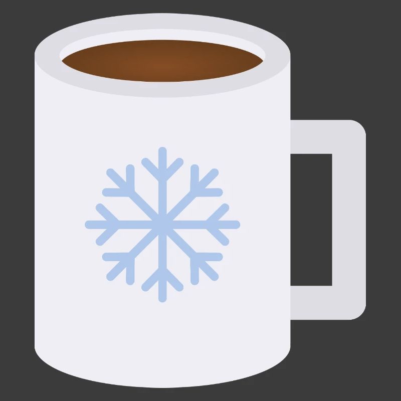 Schneeflocken-Frostbecher-Design