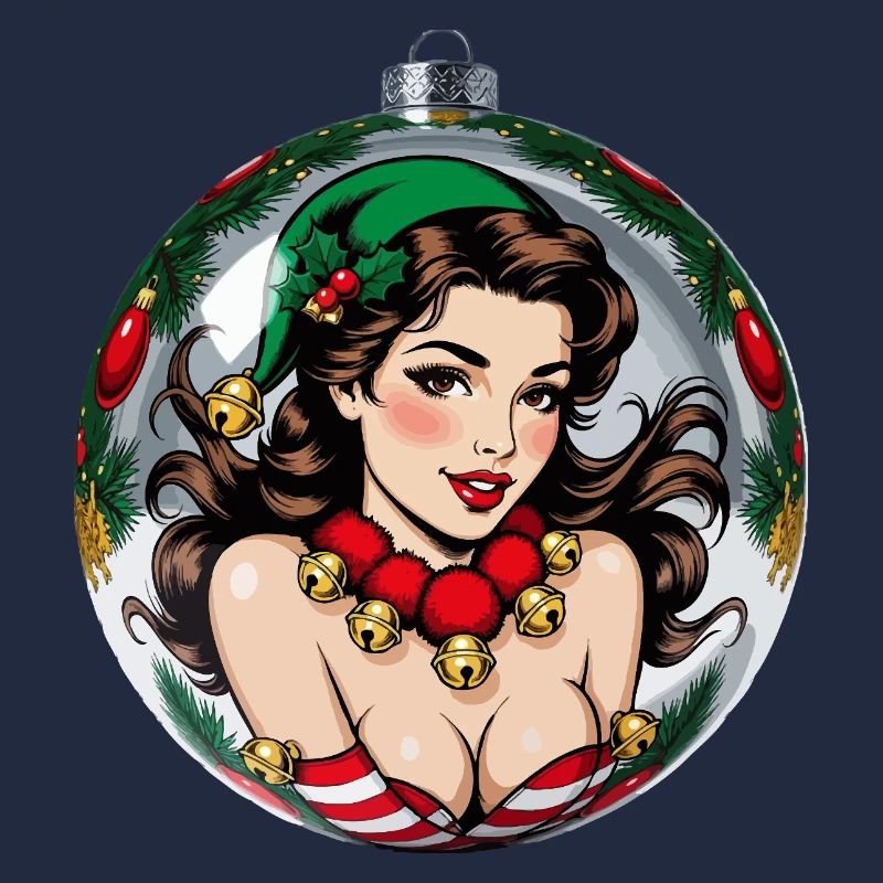 Weihnachts-Pin-up-Anhänger