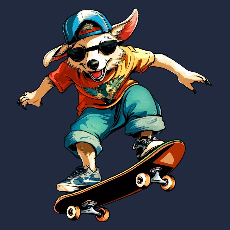 Australian Shepherd Skateboard - Hund
