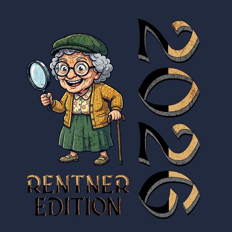 Rentner Ruhestand Design