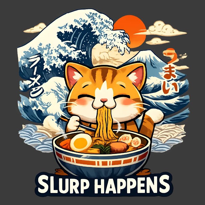Ramen Neko Great Wave