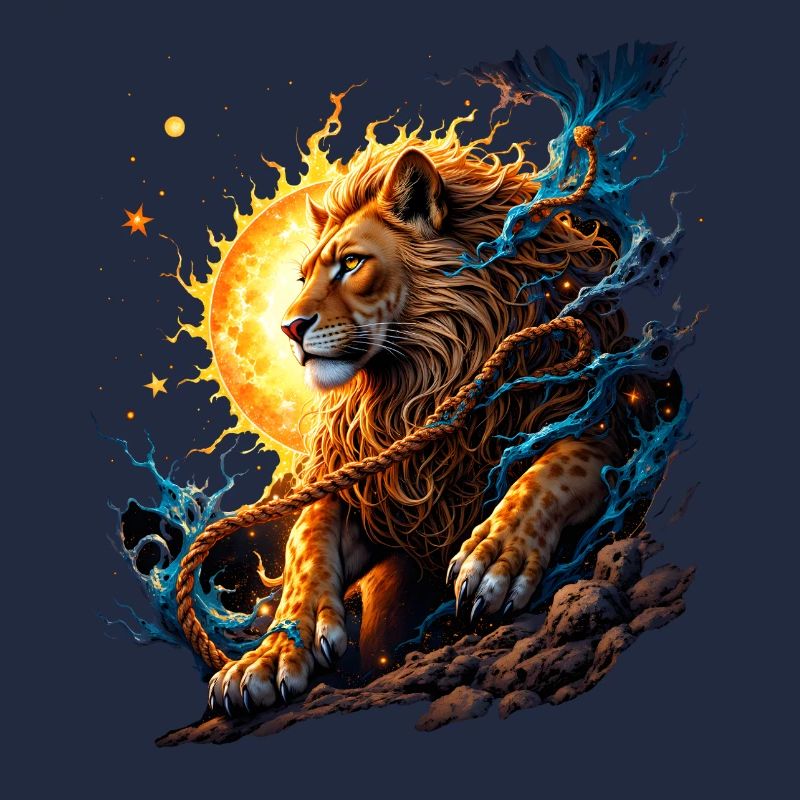 Tigre Élémentaire : Feu et Lune