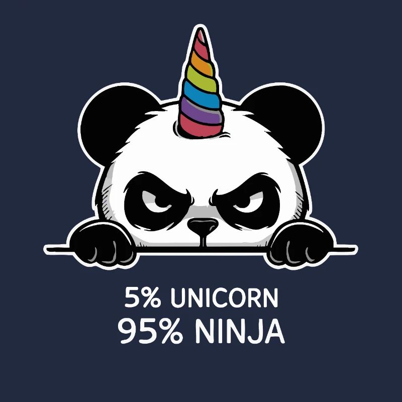 Panda Unicorn Ninja Saying