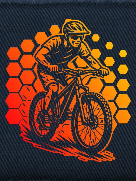 Modernes Mountainbike Artwork