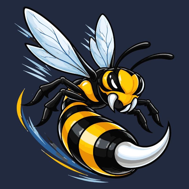 Dynamic wasp in flight