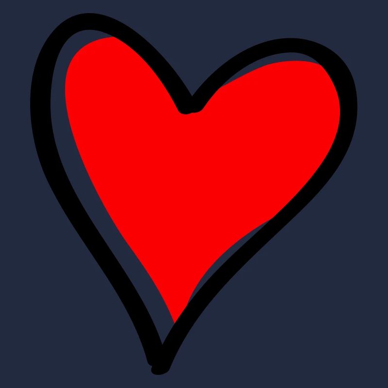 Rotes Herz Minimal-Icon