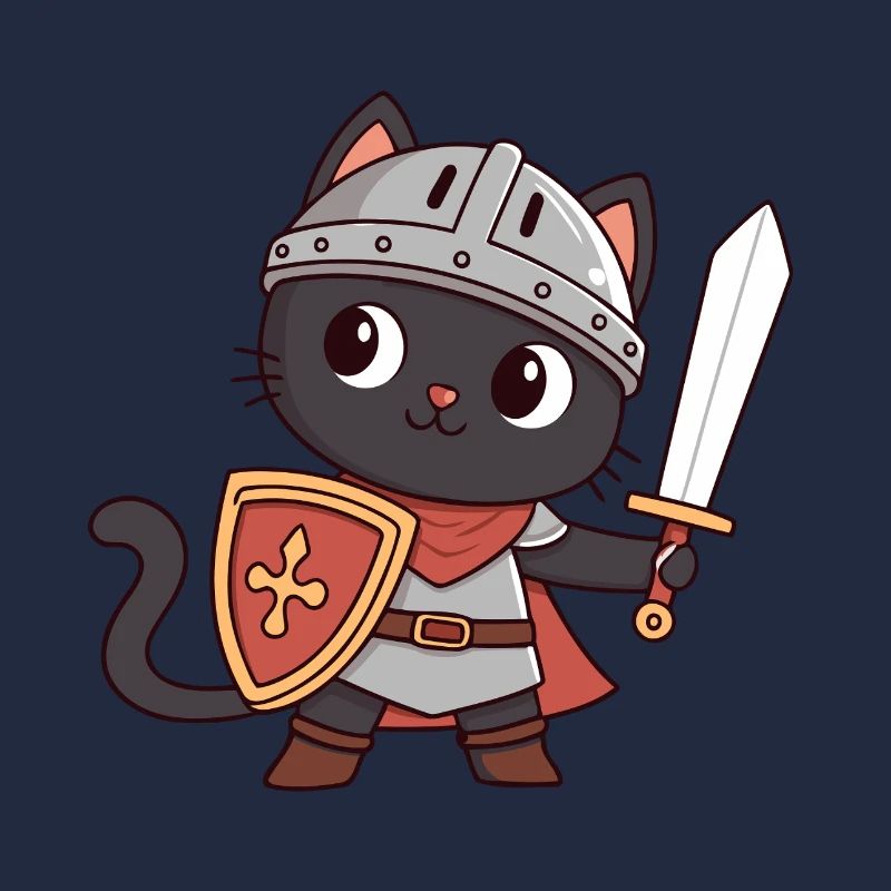 Schwarzer Katzenritter